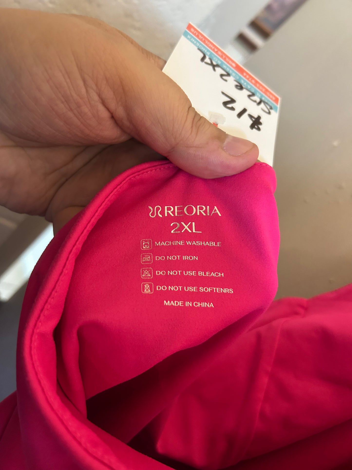 Reoria Hot pink halter bodysuit