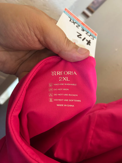 Reoria Hot pink halter bodysuit