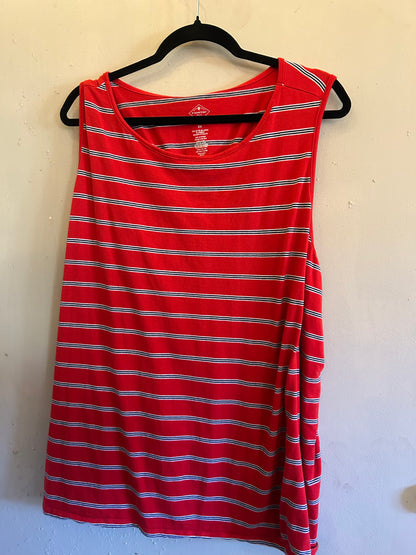 St Johns Bay Red blue white sleeveless