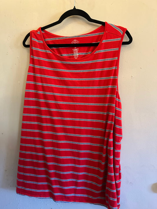 St Johns Bay Red blue white sleeveless