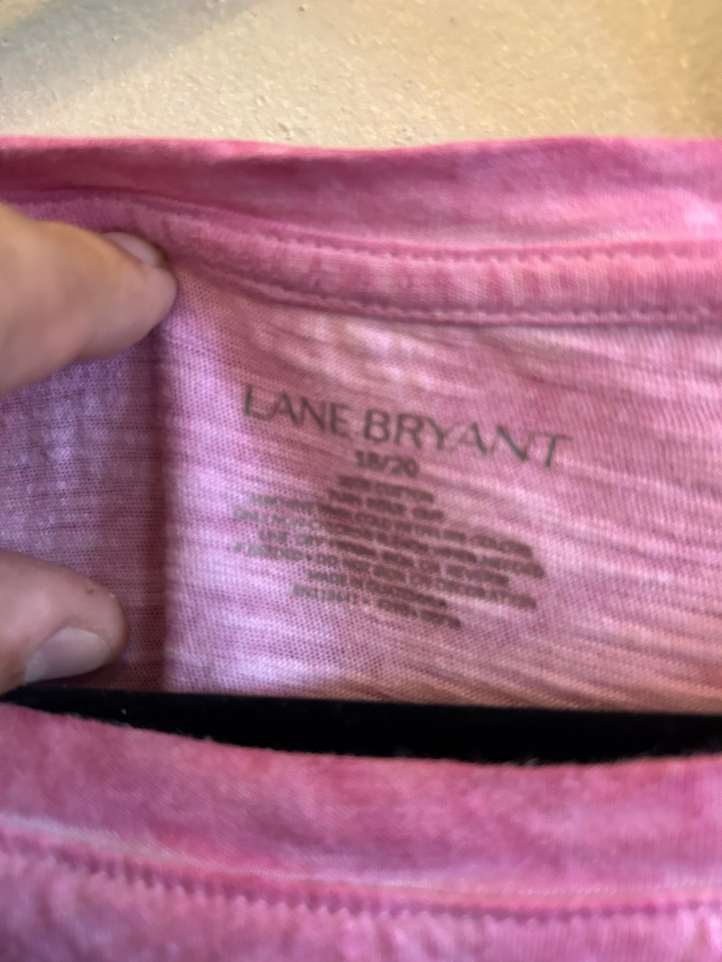 Lane Bryant Pink w ruffle sleeves