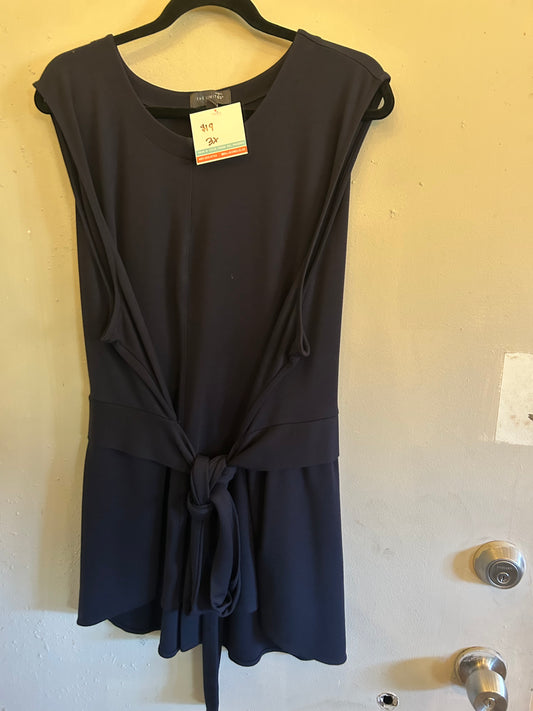 The Limited Black front tie sleeveless