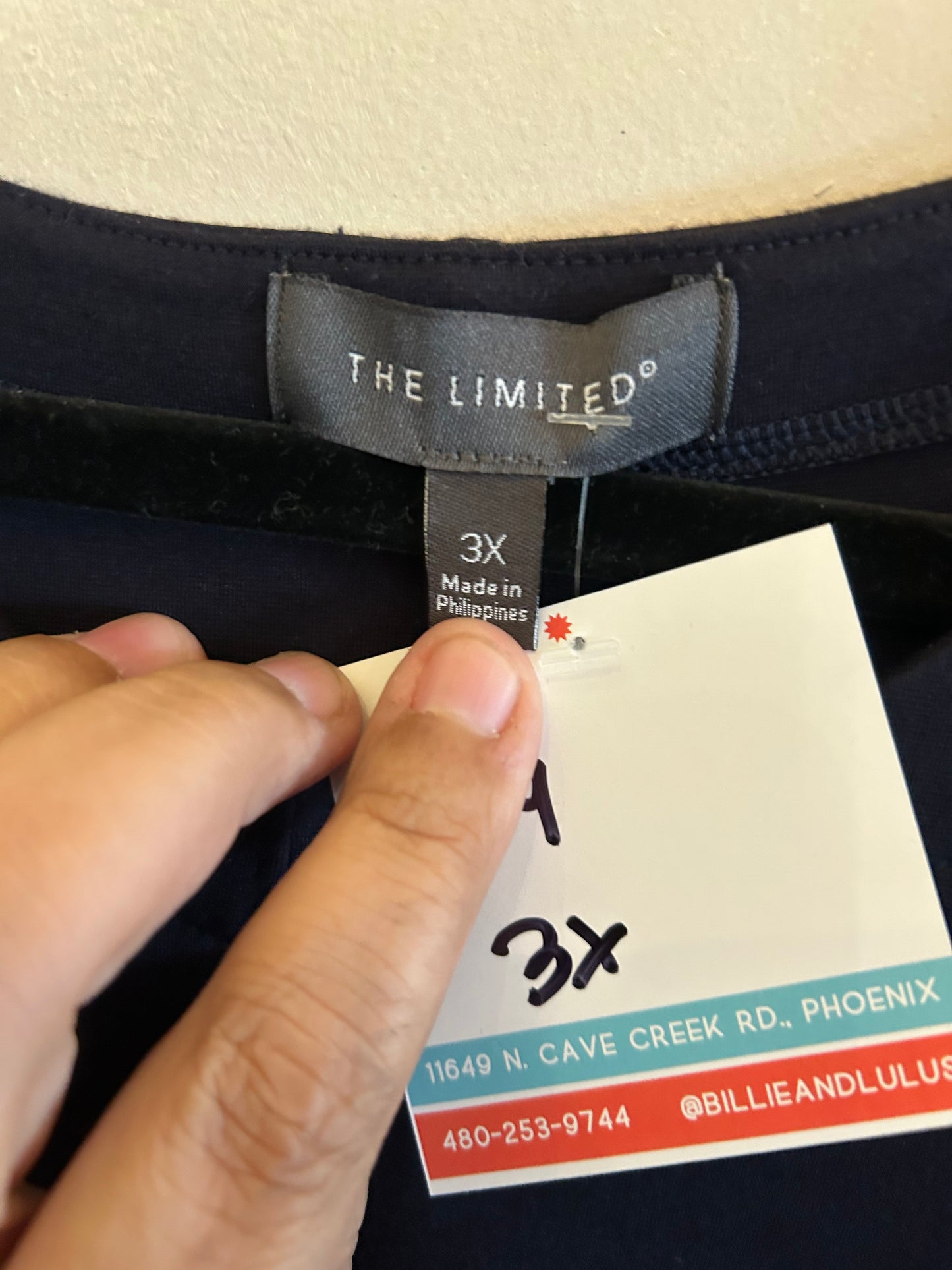 The Limited Black front tie sleeveless
