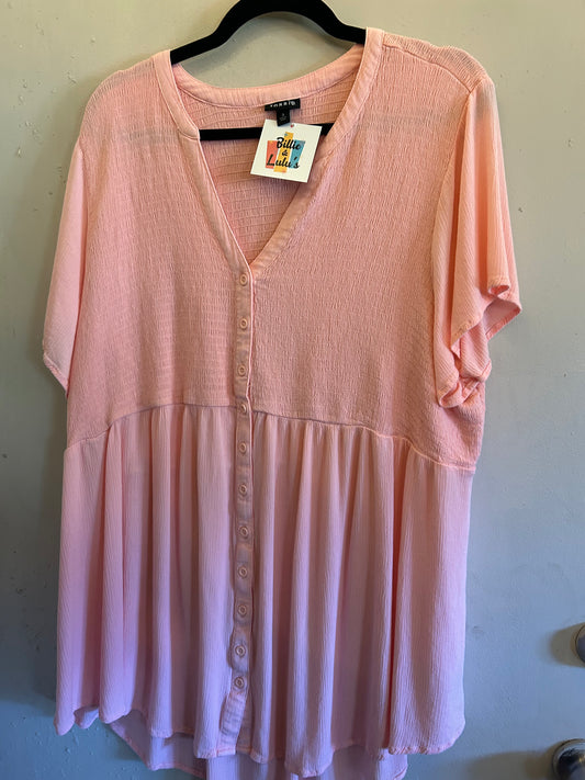Torrid Salmon V neck