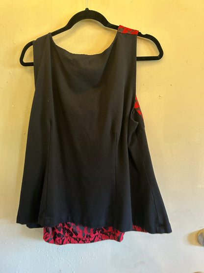 Lane Bryant Red black dress tank