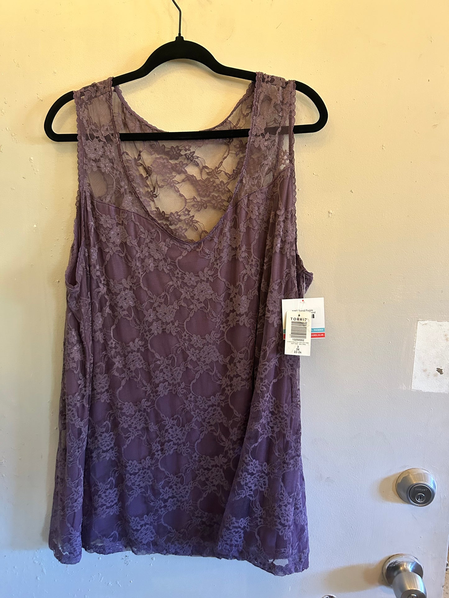 NWT Torrid Purple Sheer Tank