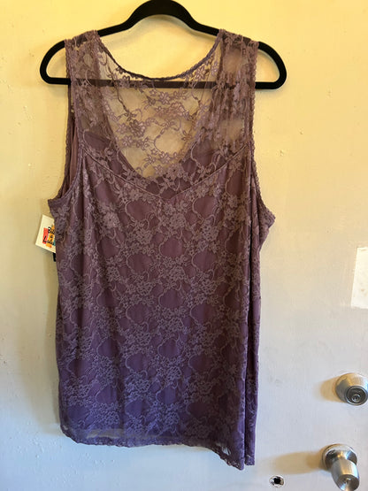 NWT Torrid Purple Sheer Tank