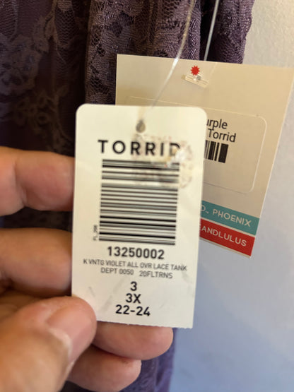 NWT Torrid Purple Sheer Tank