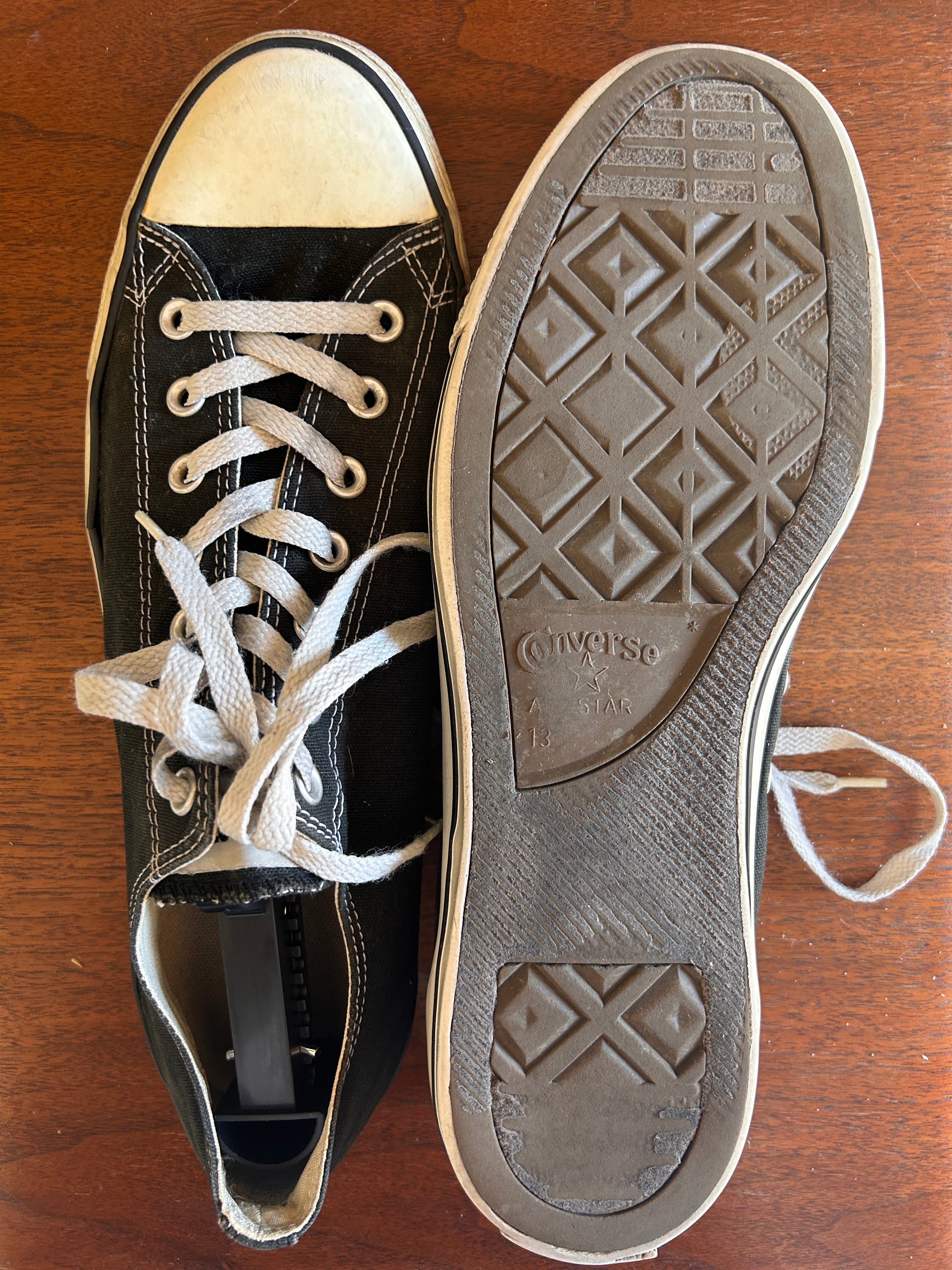 Converse Chuck Taylor All Star Canvas Low Black Unisex Sz 13 Canvas M9166 Shoe