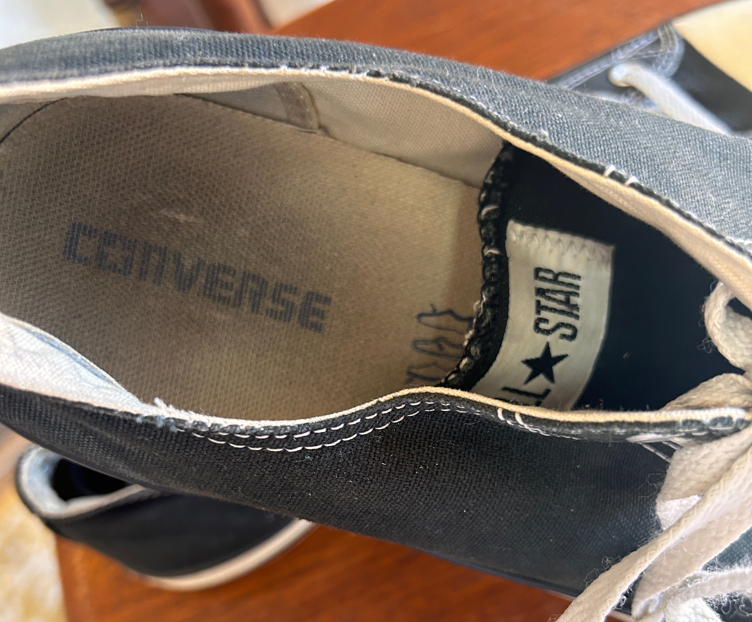 Converse Chuck Taylor All Star Canvas Low Black Unisex Sz 13 Canvas M9166 Shoe