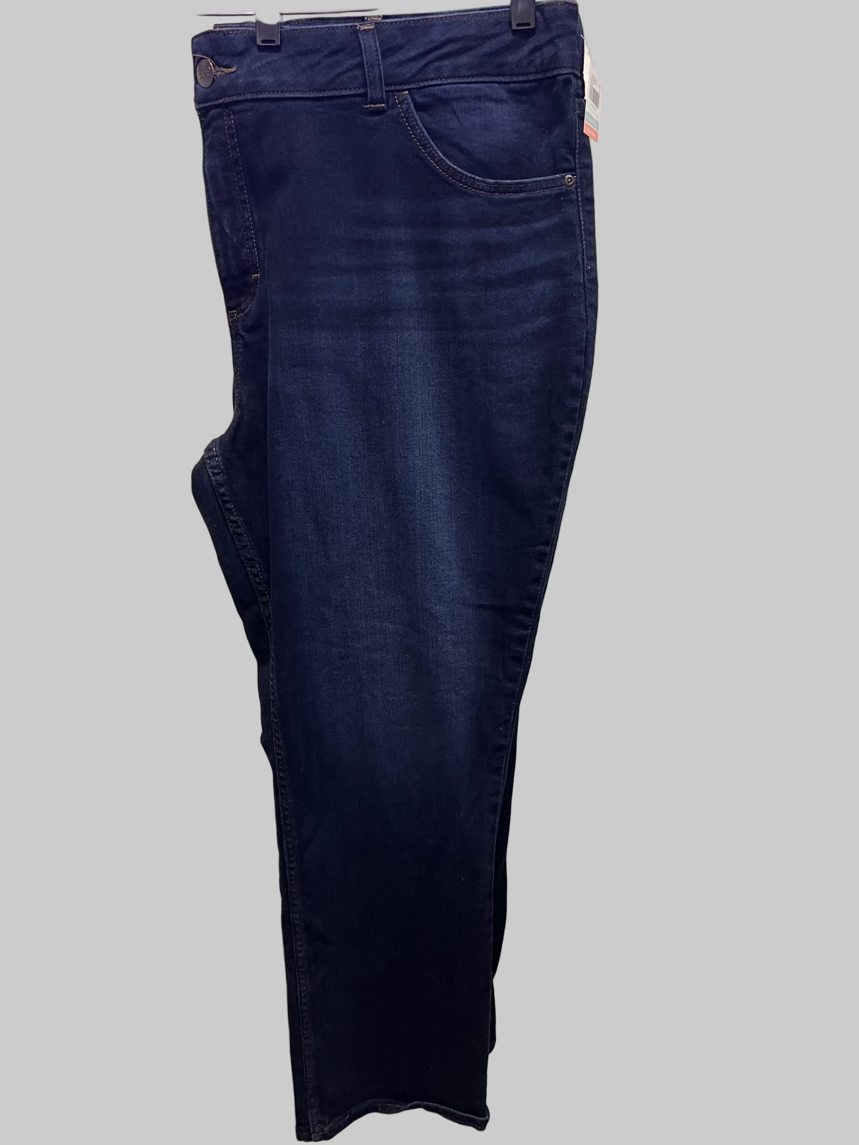 Lee Regular Fit Straight Leg Mid Rise Dark Wash Jeans