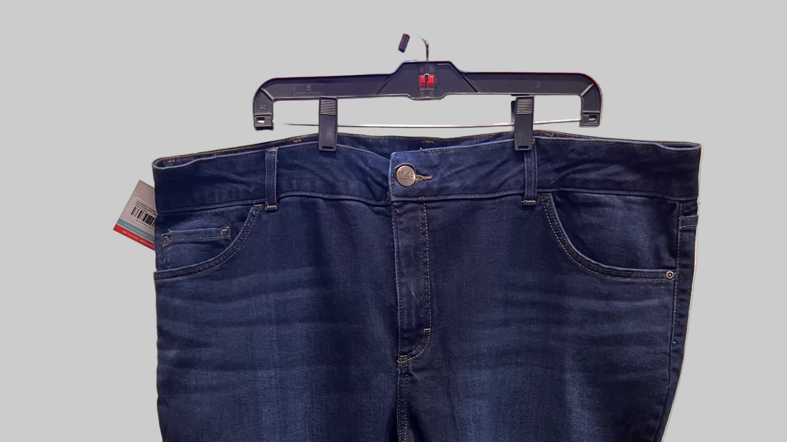 Lee Regular Fit Straight Leg Mid Rise Dark Wash Jeans