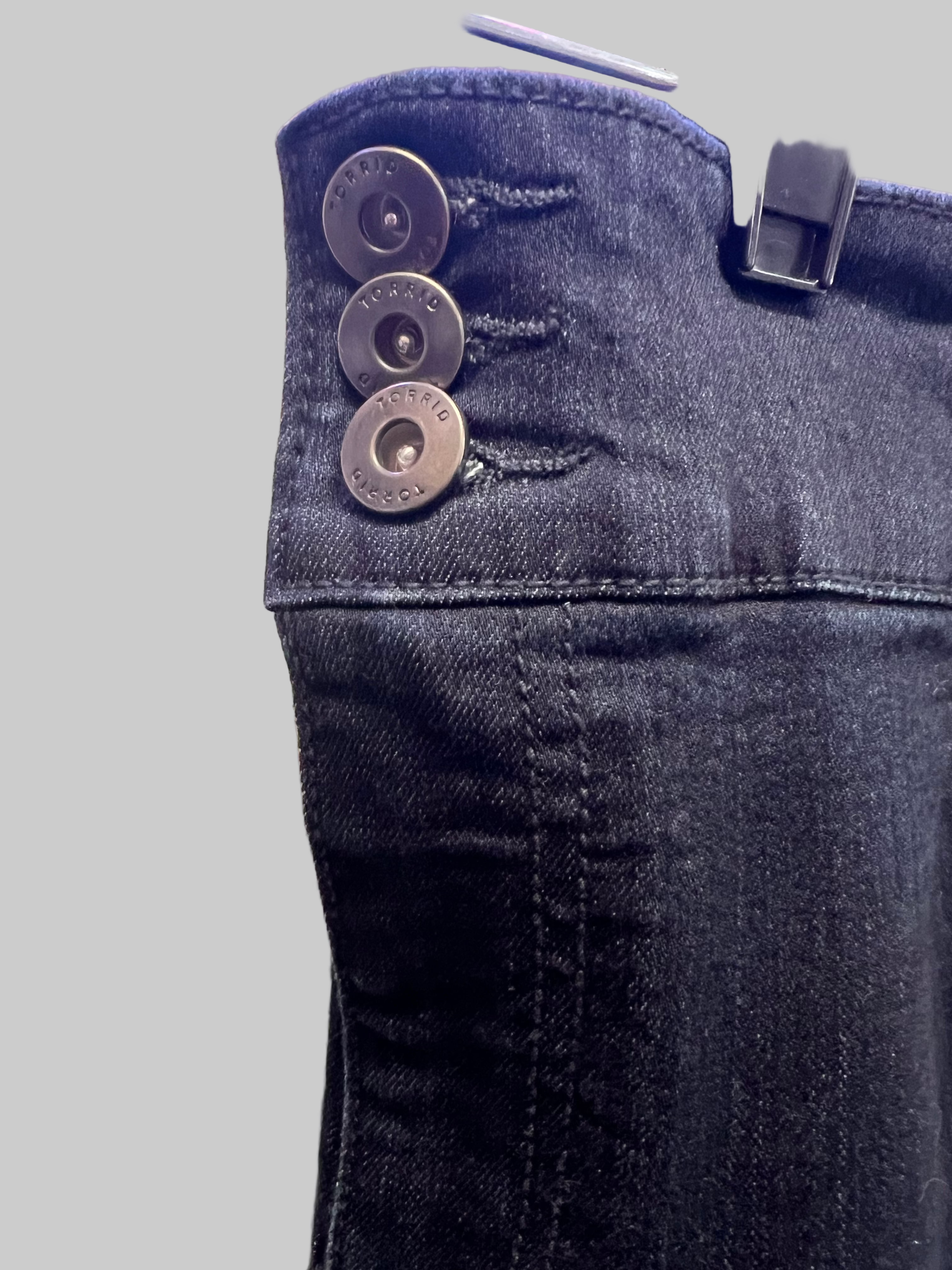 Torrid 3 Button Tapered Leg Dark Wash Jeans