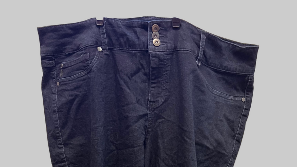 Torrid 3 Button Tapered Leg Dark Wash Jeans