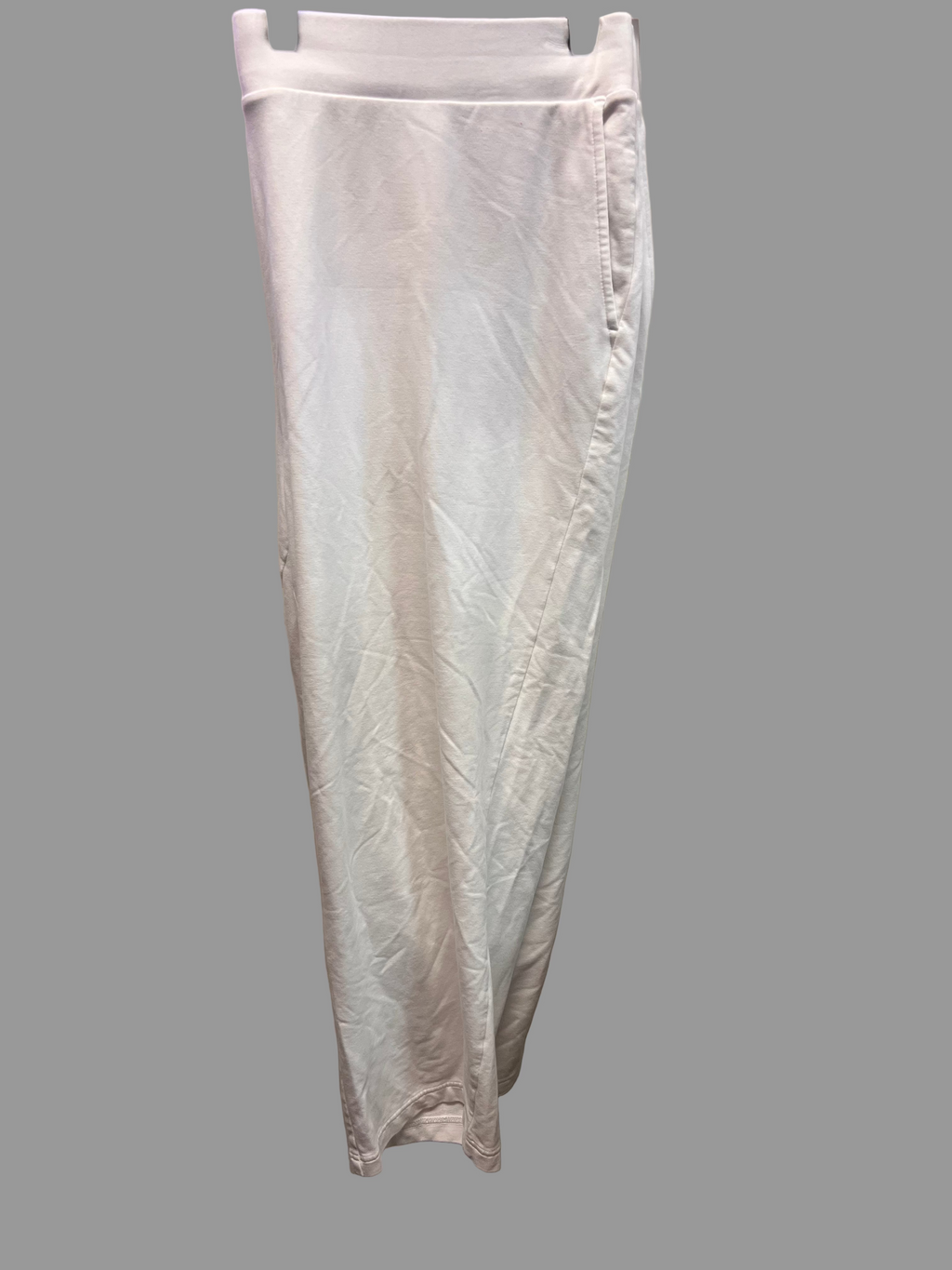 Pure Jill Affinity Terry Slim Crop White Pants