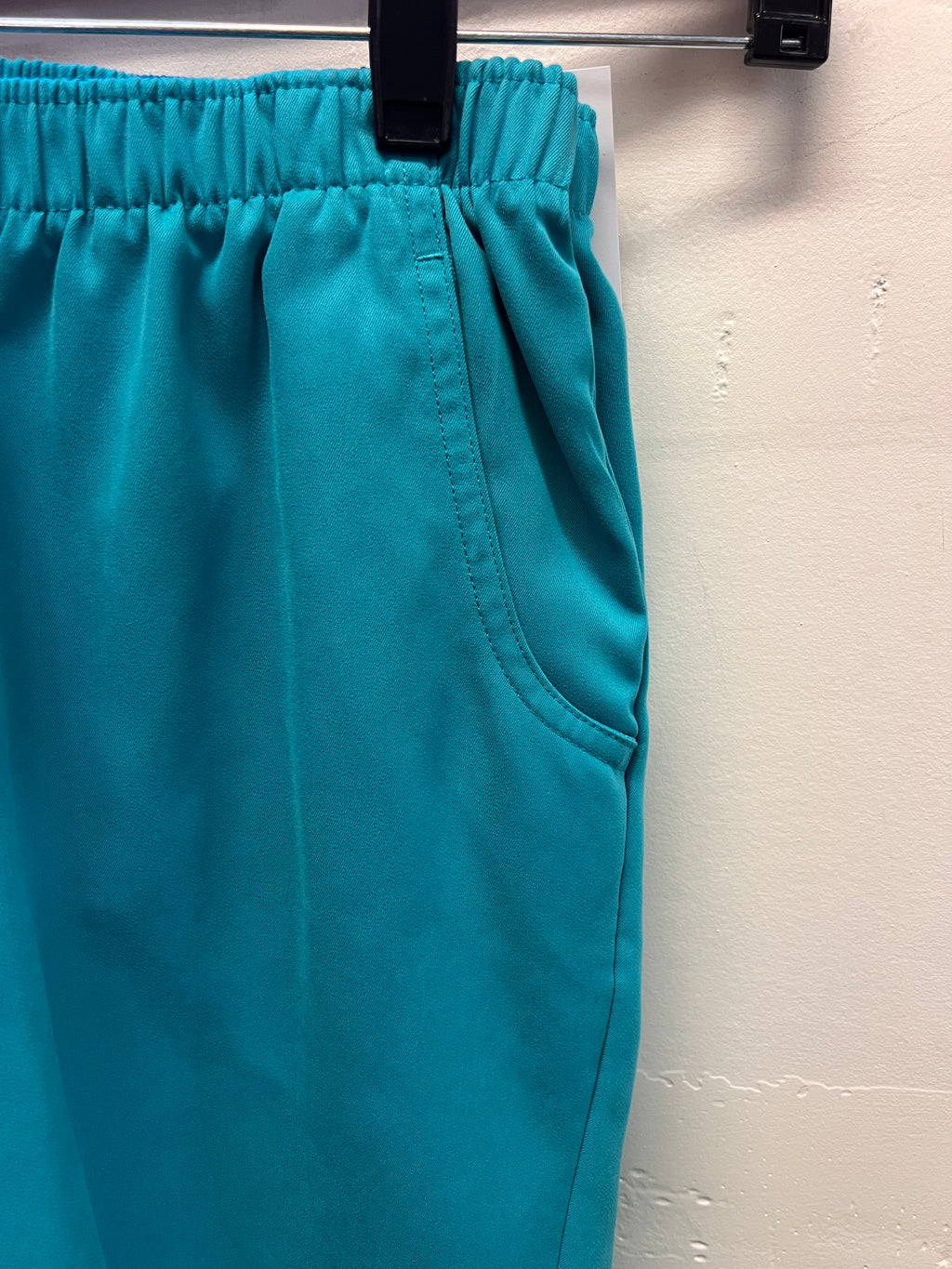 Allison Daily Stretch Waist Short Pants in Teal