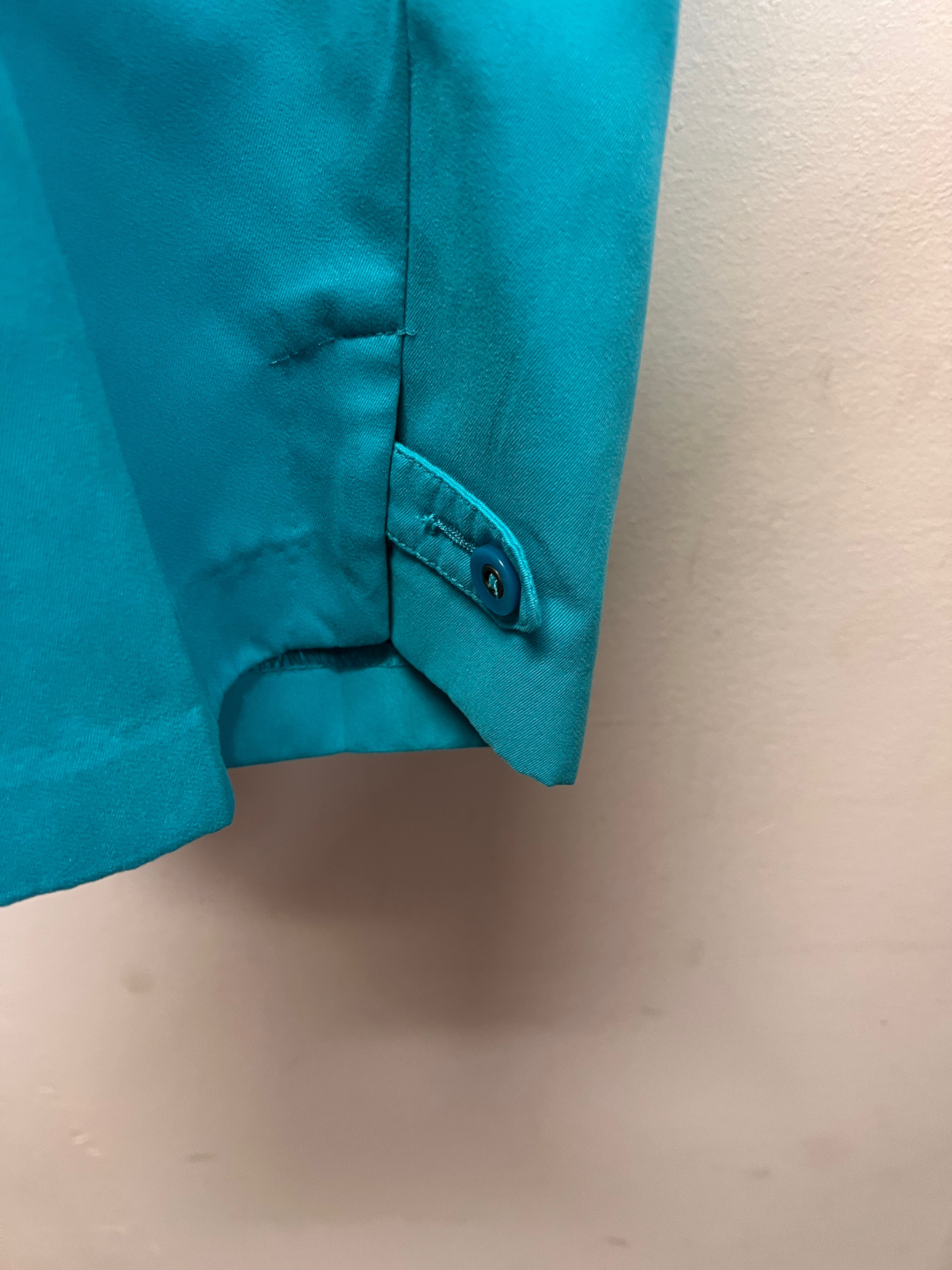 Allison Daily Stretch Waist Short Pants in Teal