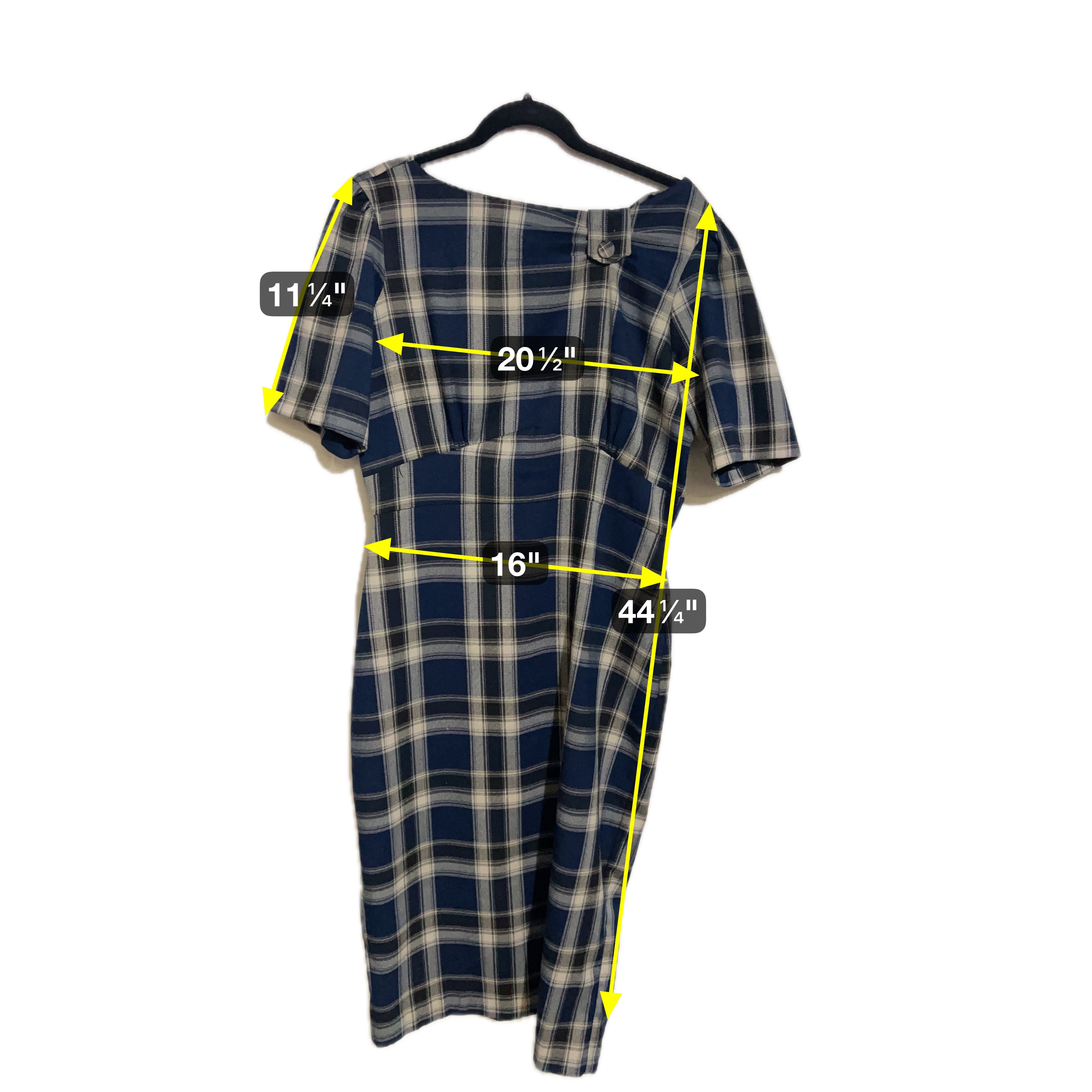 Vintage Stop Staring Plaid Dress