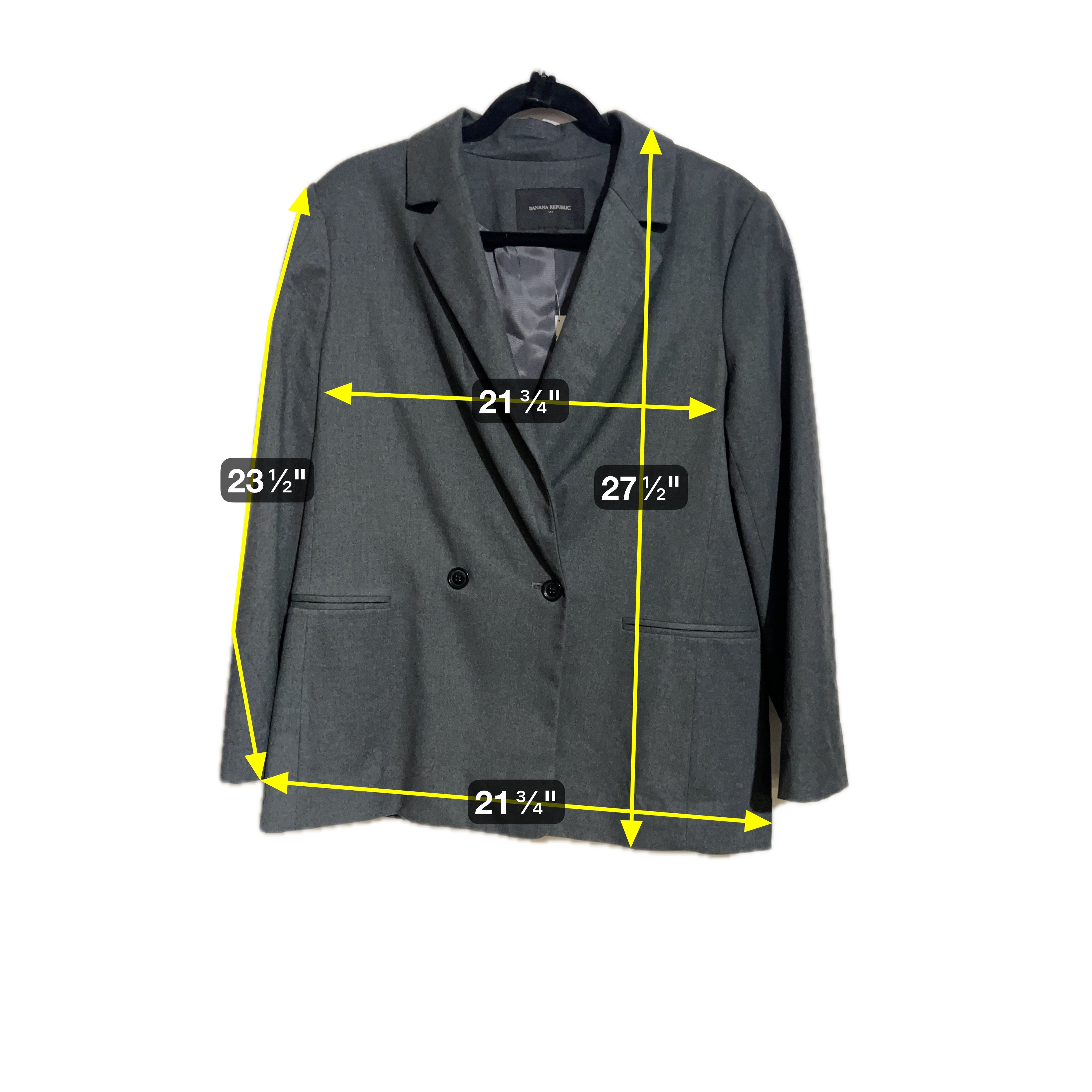 NWT Banana Republic Charcoal Grey Women's 2pc Suit