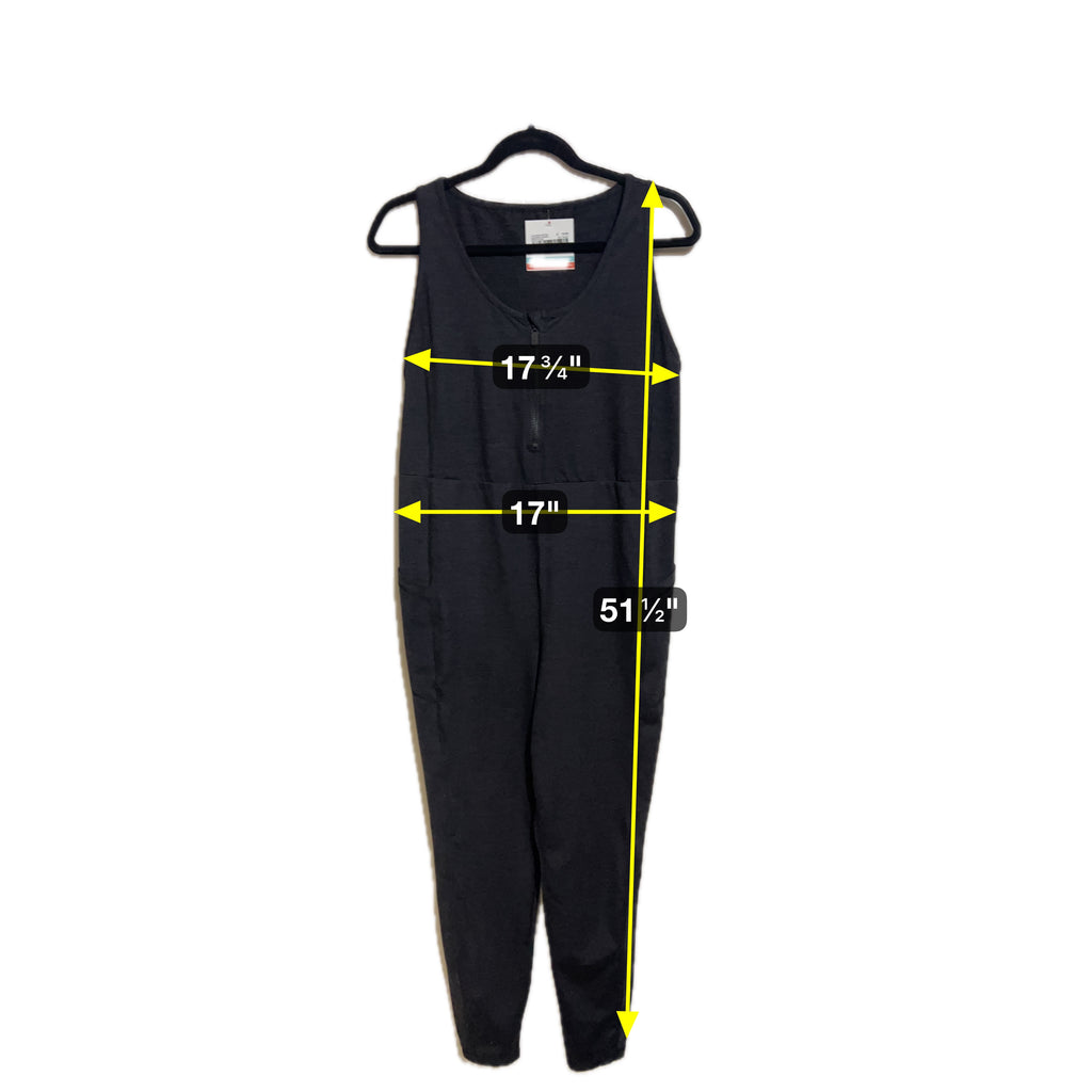 Torrid Black Half Zip Activewear Jumpsuit