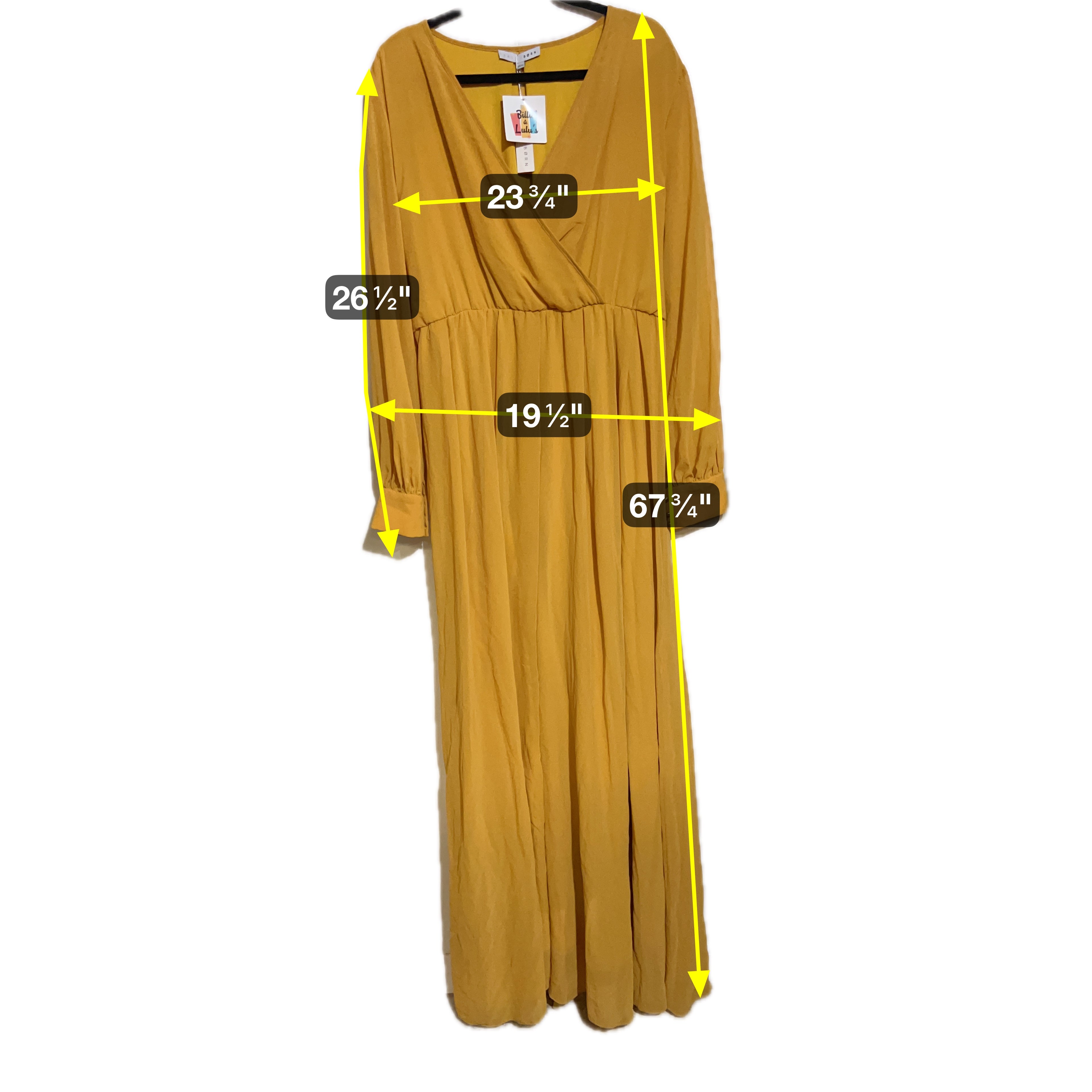 Baltic Born NWT Long Cross Front Dress