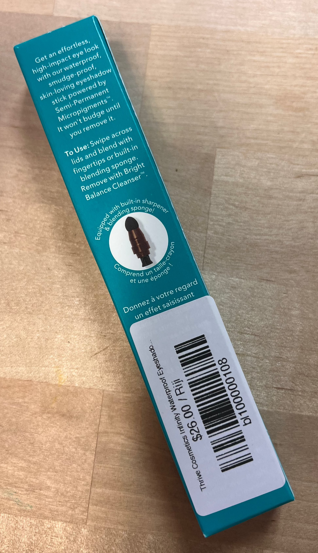 Thrive Cosmetics Infinity Waterproof Eyeshadow Stick .049oz