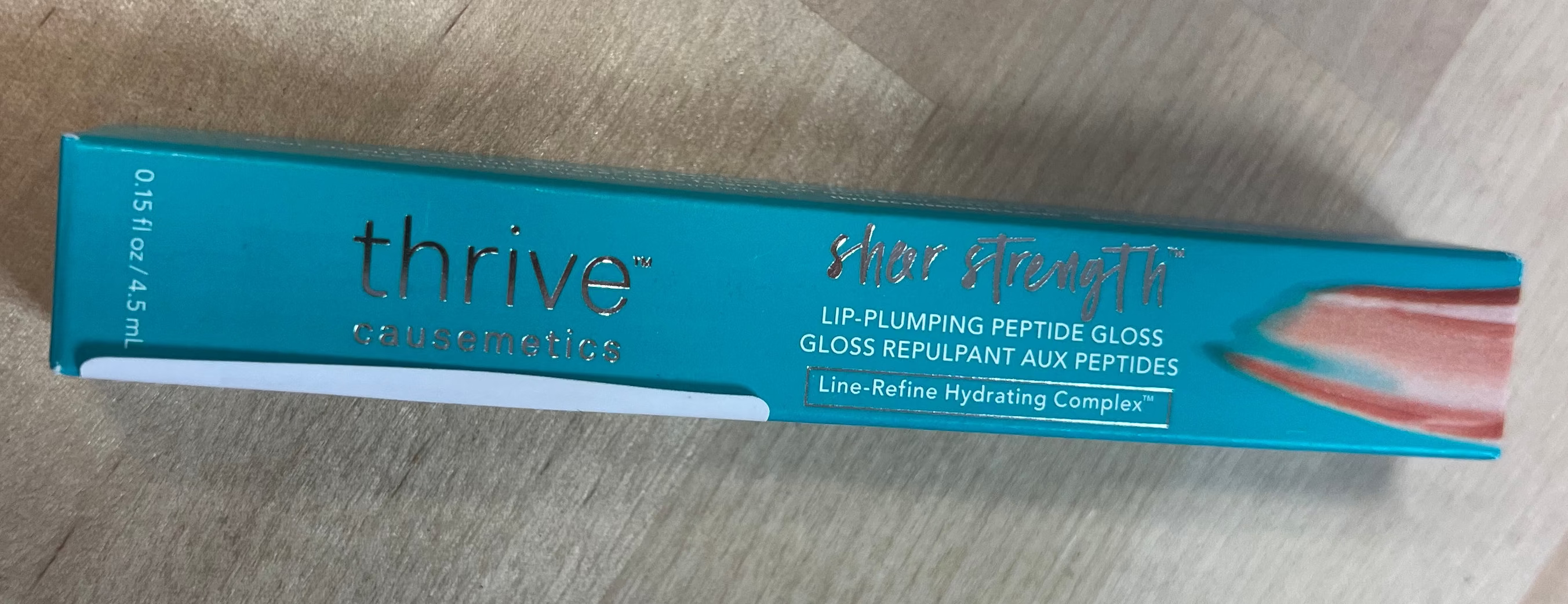 Thrive Cosmetics Sheer Strength Lip-Plumping Peptide Gloss .15 fl oz