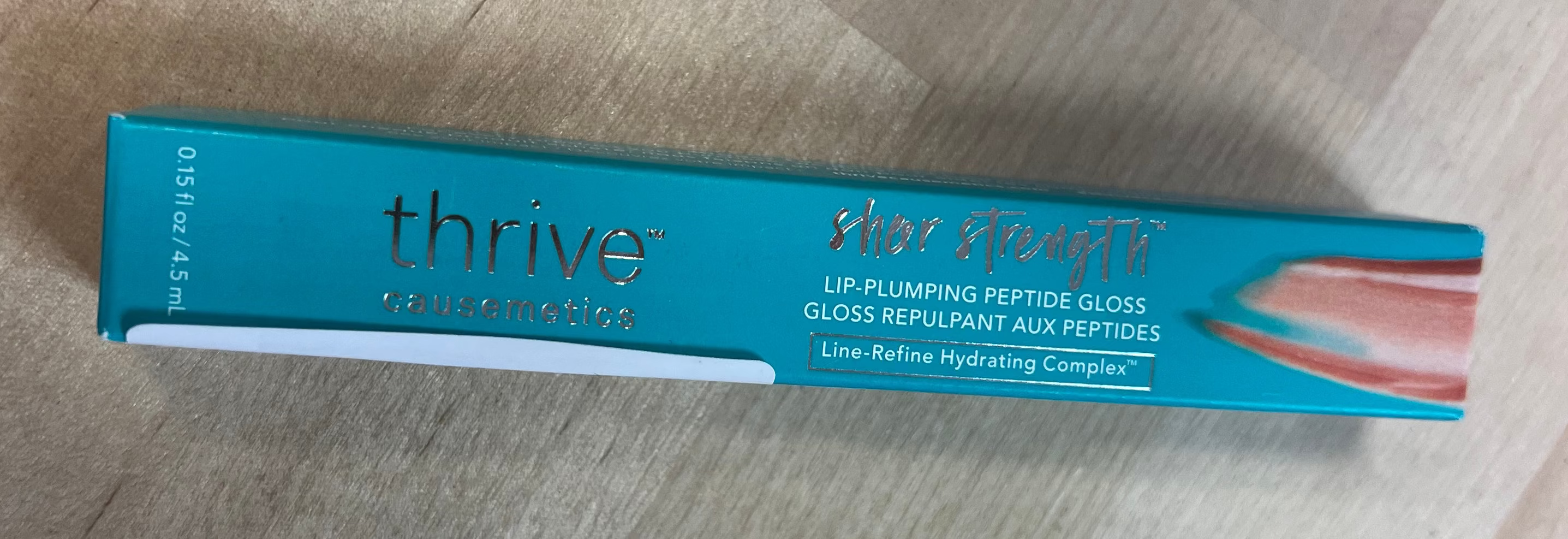 Thrive Cosmetics Sheer Strength Lip-Plumping Peptide Gloss .15 fl oz