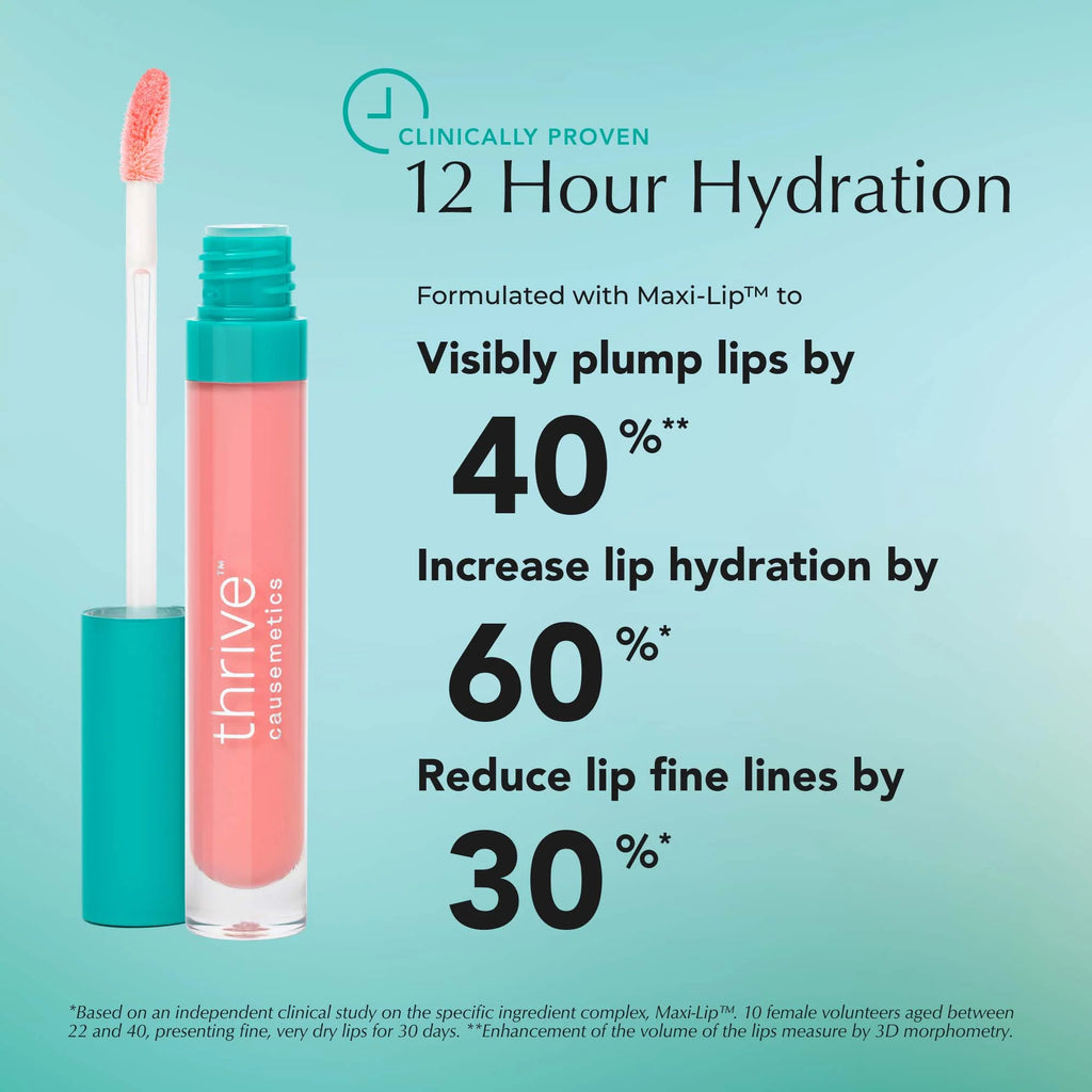 Thrive Cosmetics Sheer Strength Lip-Plumping Peptide Gloss .15 fl oz