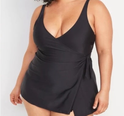 NWT Old Navy Black Jack Vee Swim Dress