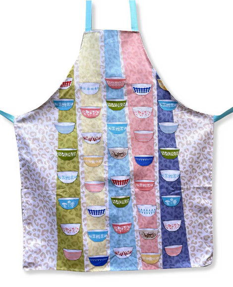 ModMox Designs Kitchen Apron - Pyrex Bowls Design
