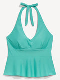 NWT Old Navy V-neck Teal Tankini Wing Sz 4X