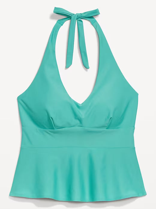 NWT Old Navy V-neck Teal Tankini Wing Sz 4X