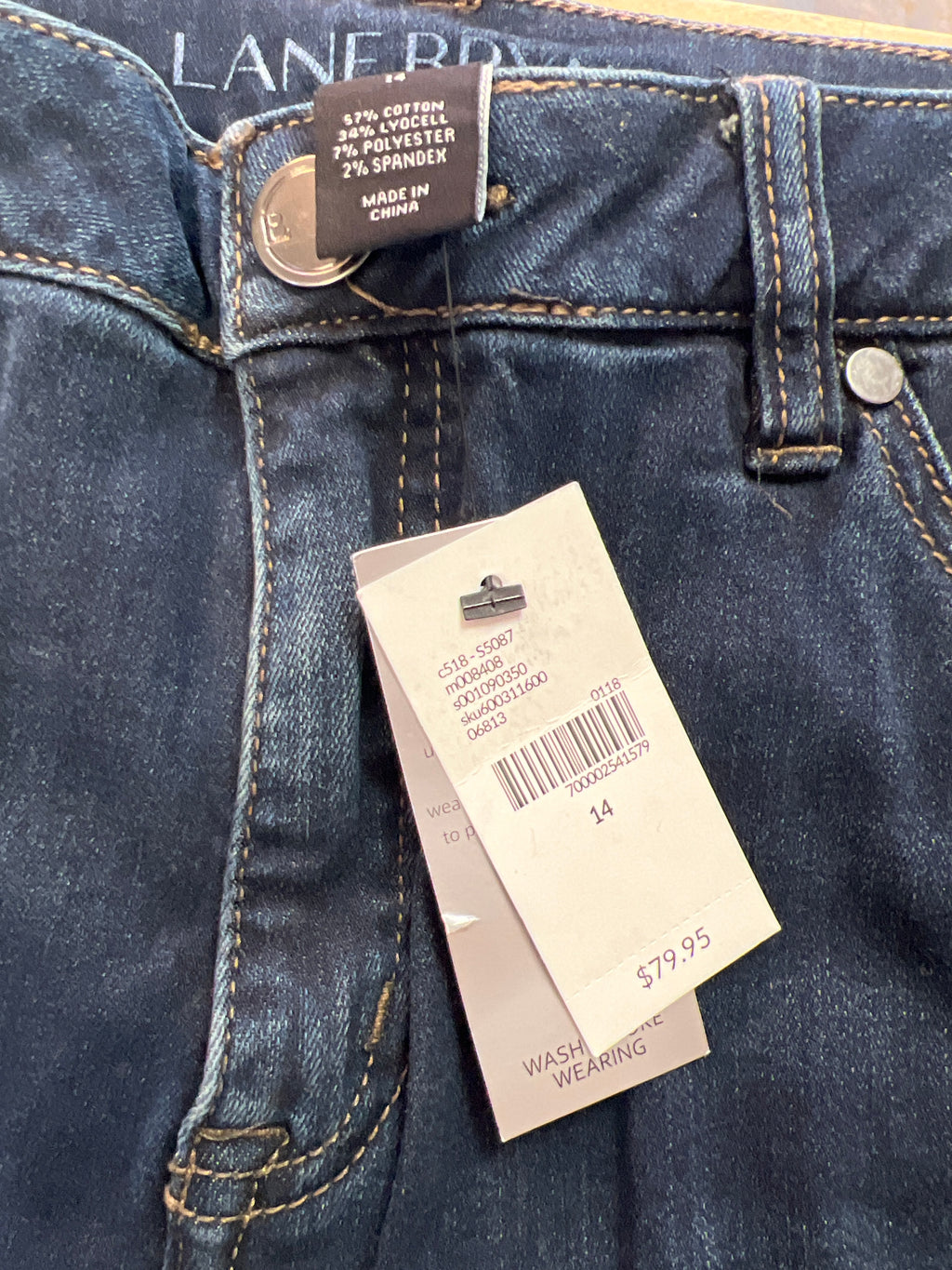 Lane Bryant Mid Rise Super-Stretch Ankle Jeans