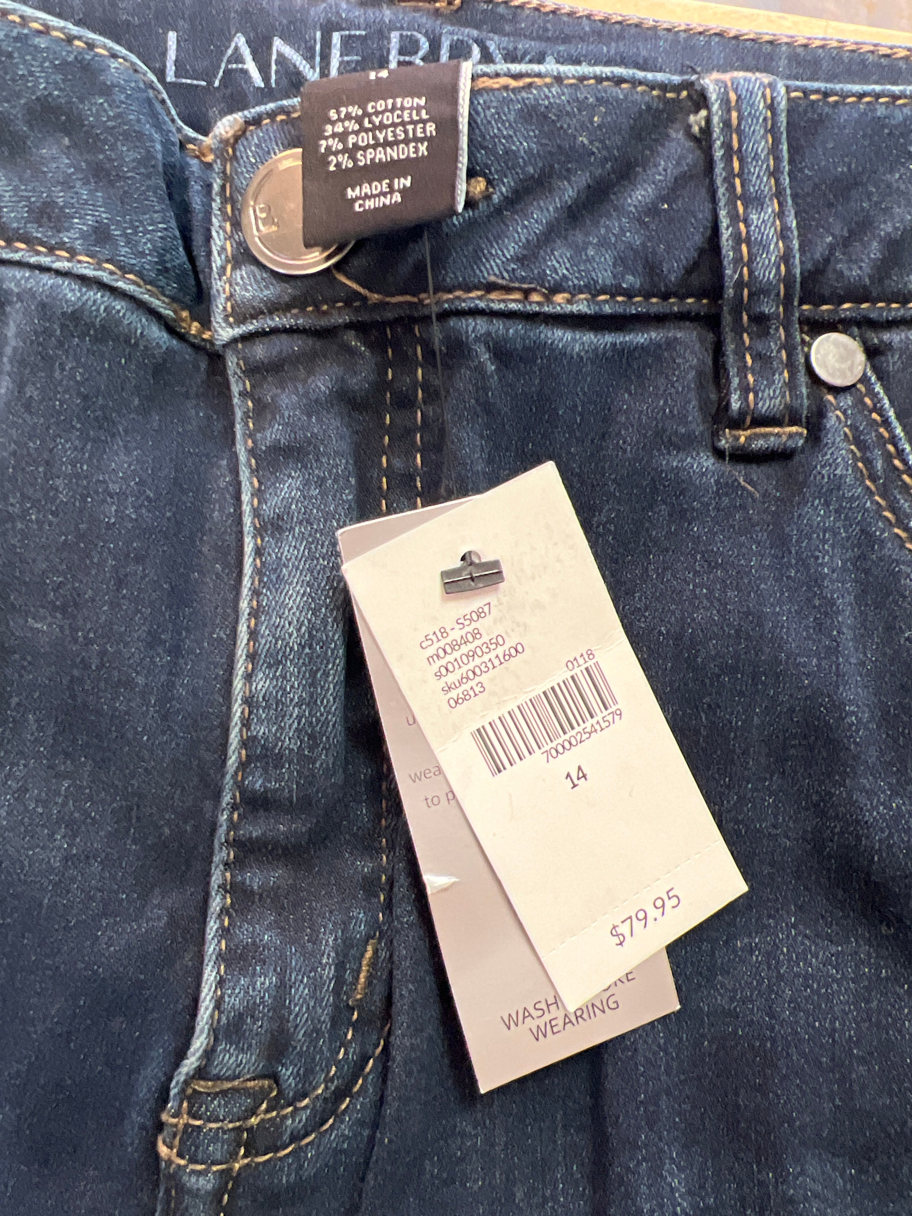 Lane Bryant Mid Rise Super-Stretch Ankle Jeans