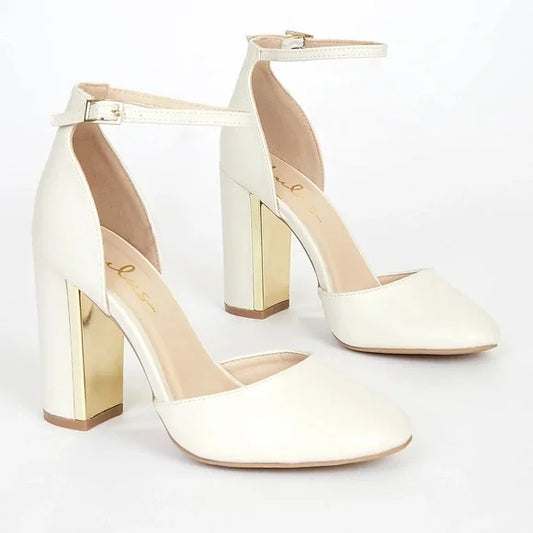 Lulu's Laura Off White Heels Off White Size 9