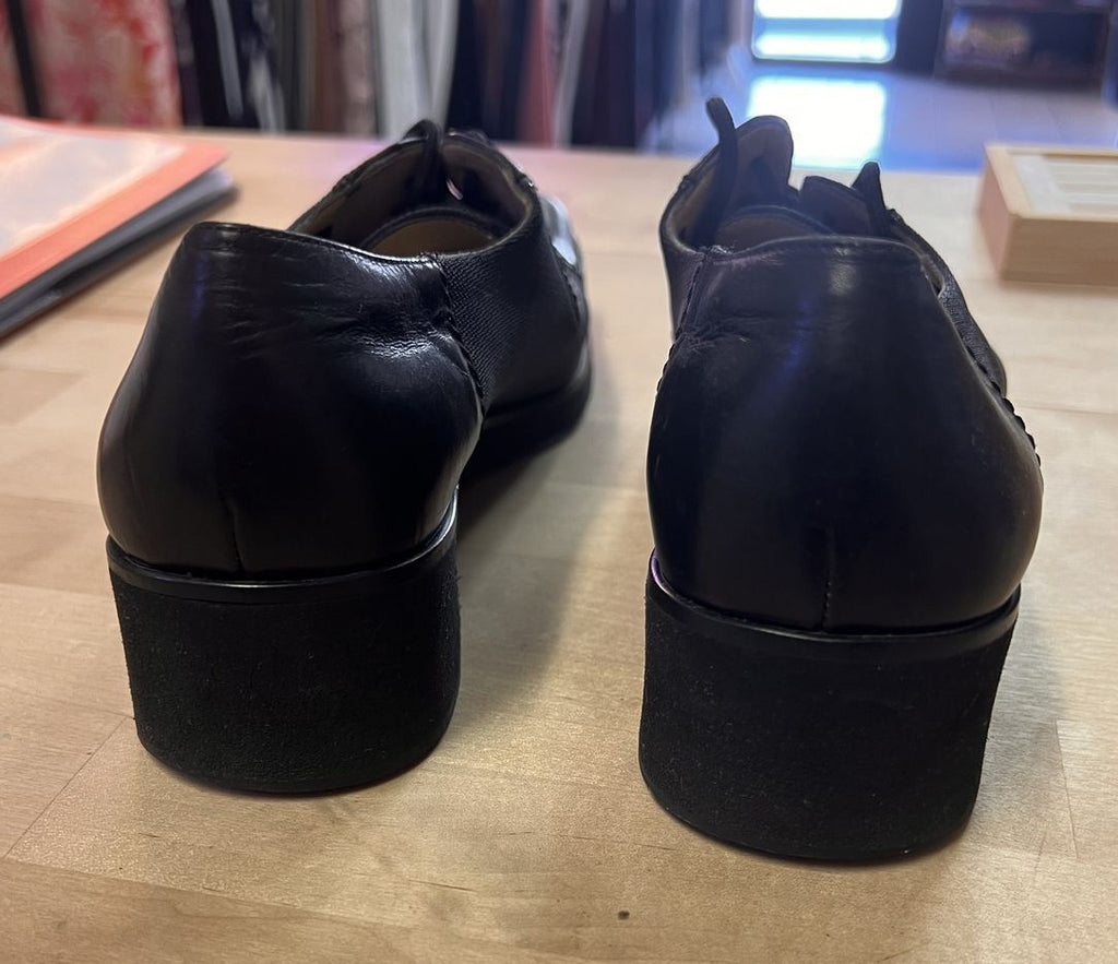 Salvatore Ferragamo Italian Lace Up "Mary Jane" Shoes