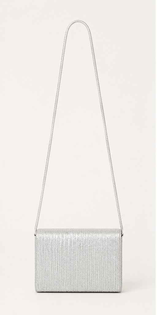 Small Silver Clutch / Shoulder Bag