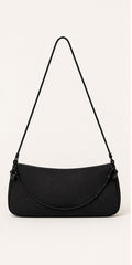 La Regale Black Beaded Clutch / Shoulder Bag