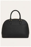 Anne Klein Black Rounded Large Handbag with Shoulder Strap
