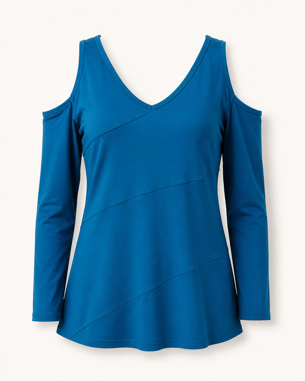 NWT Blue Off the Shoulder Blouse