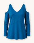 NWT Blue Off the Shoulder Blouse