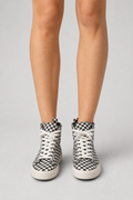Torrid Black & White Checkered Ankle Height "Chuck" Style Sneakers