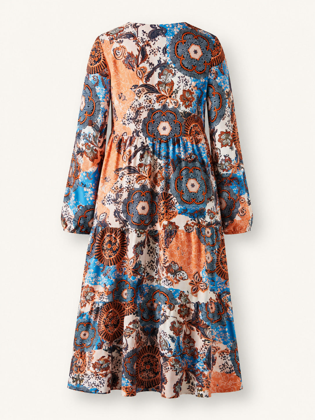 Shein Multi Color Cross Front Midi Dress