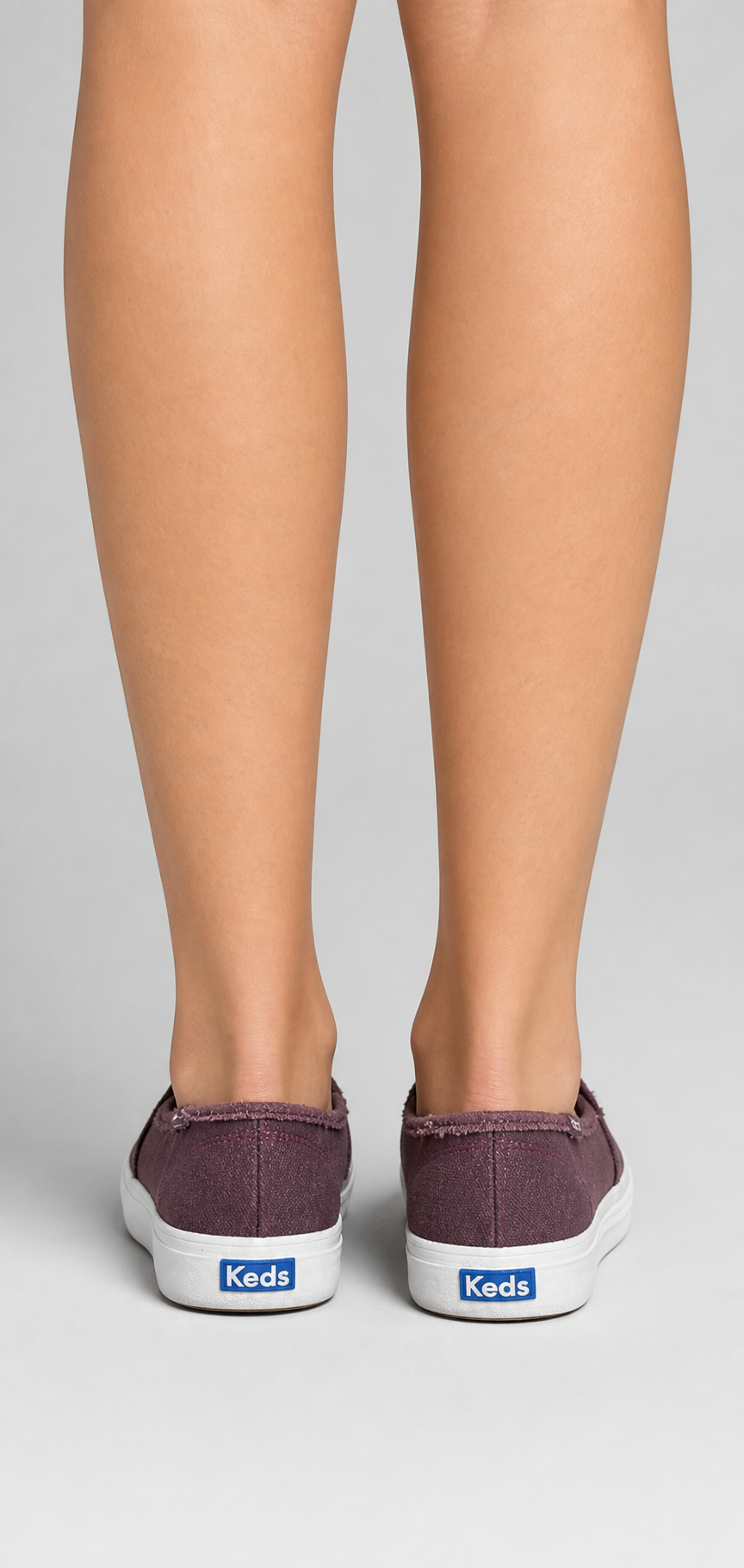 Keds Women's Burgundy Canvas Slip-on Sneeker Size 8