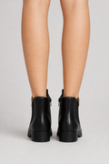 NWT Liz Claiborne Black Roth Side Zipper Ankle Boots
