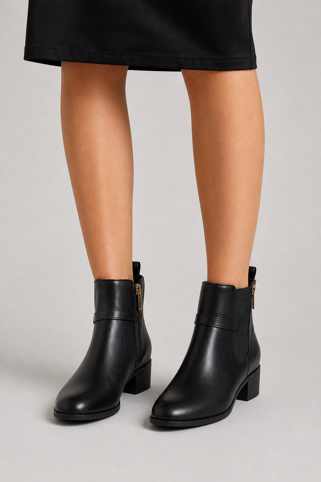 NWT Liz Claiborne Black Roth Side Zipper Ankle Boots