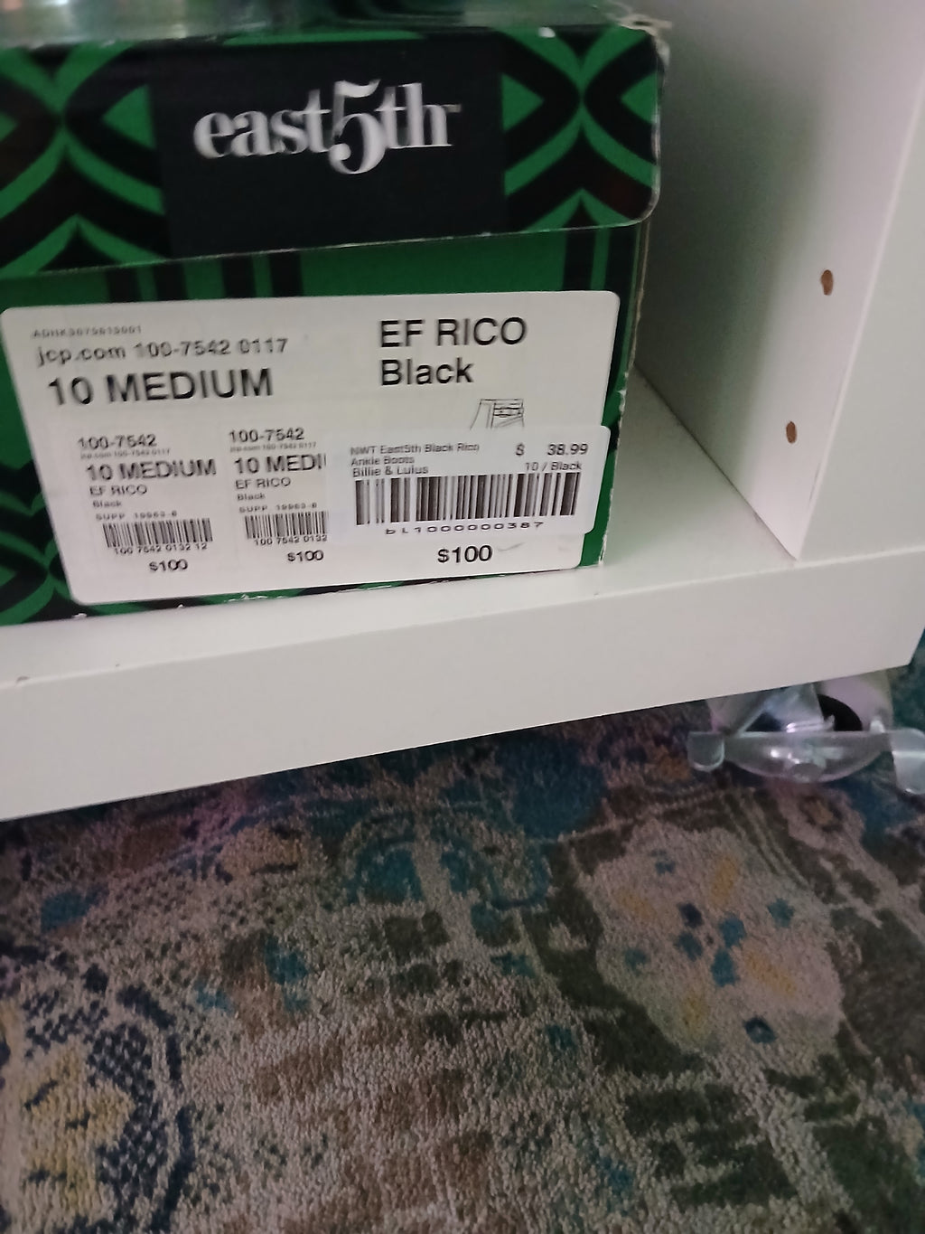 NWT East5th Black Rico Ankle Boots
