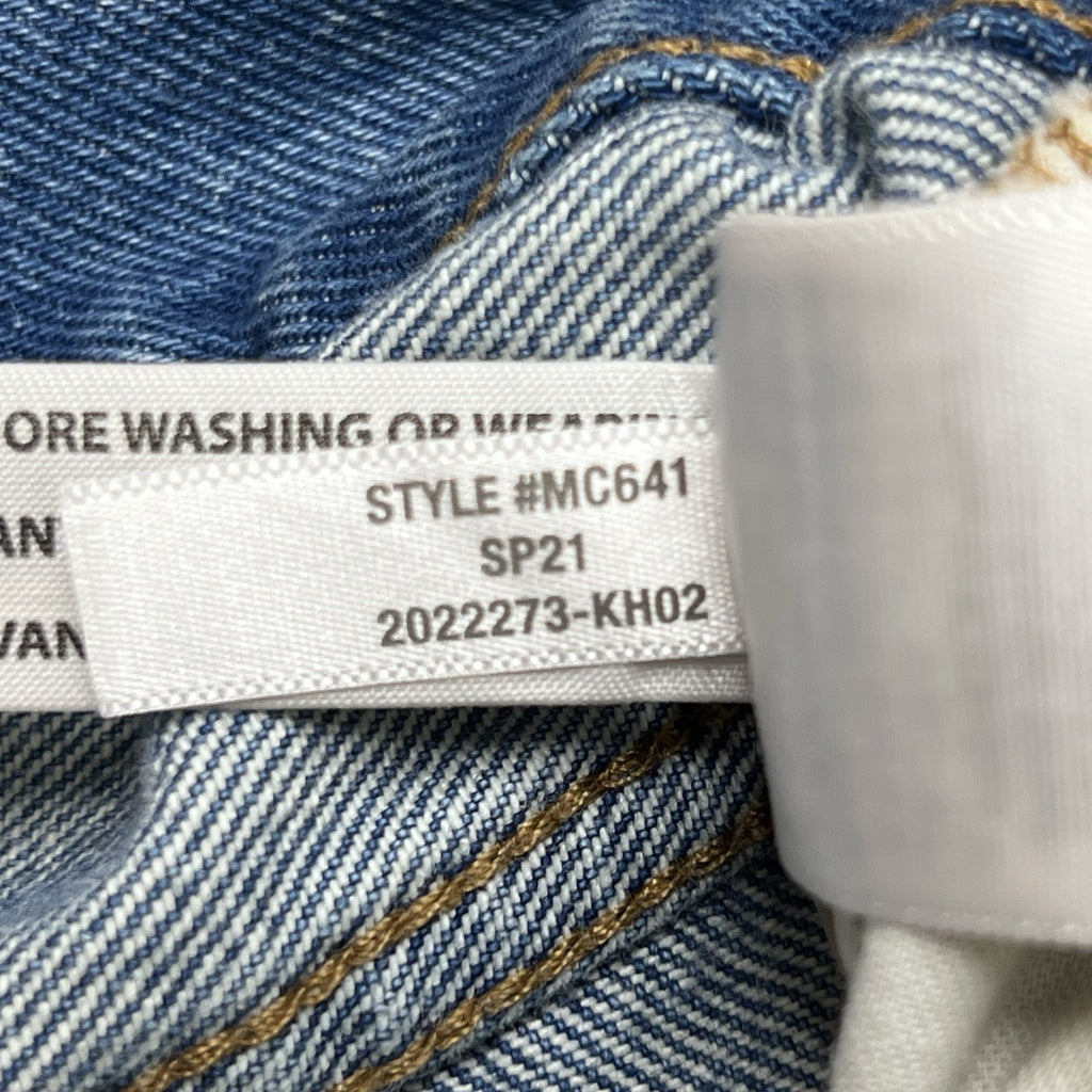 Madewell (31) Relaxed Denim Shorts High Rise Cut Off Raw Hem Distressed