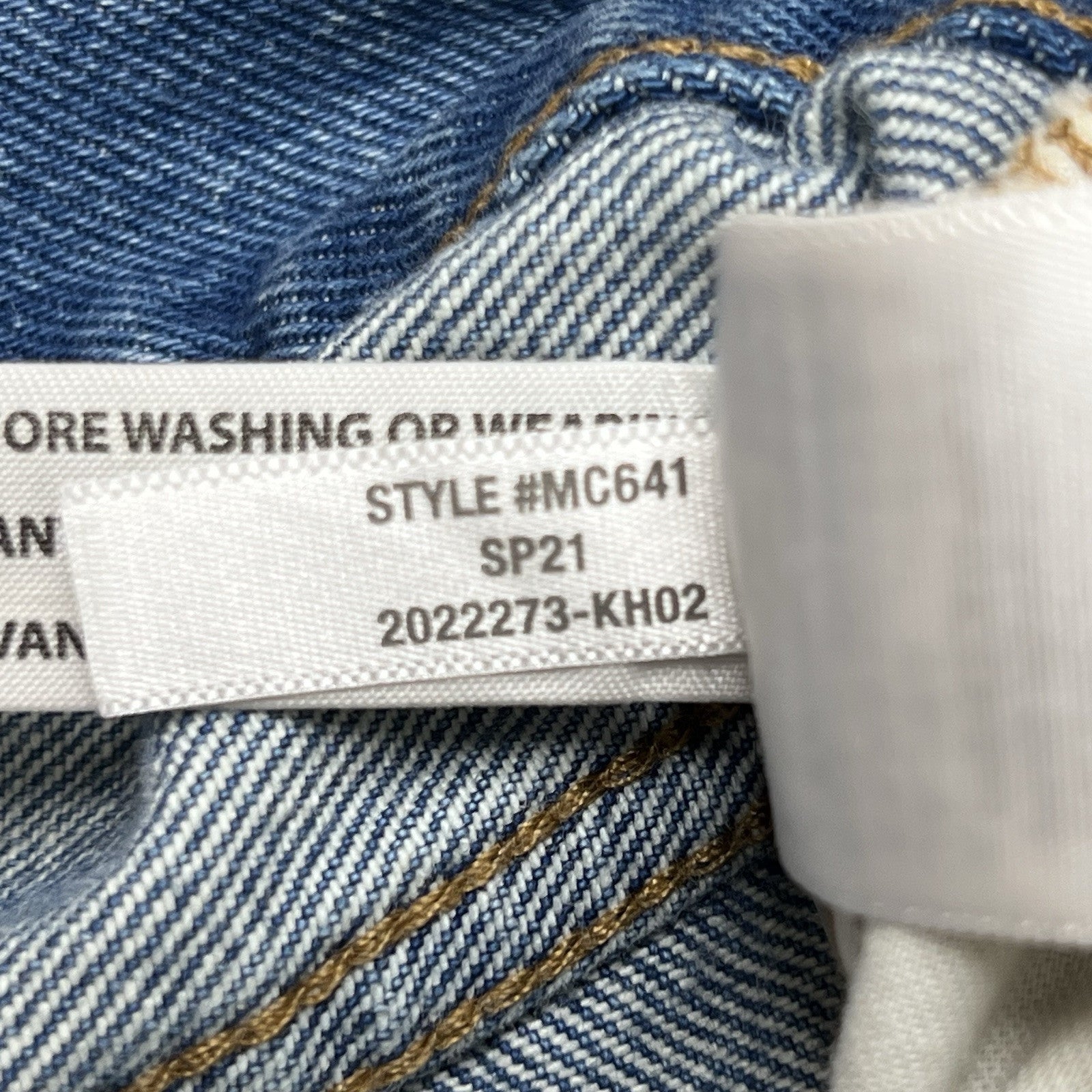 Madewell (31) Relaxed Denim Shorts High Rise Cut Off Raw Hem Distressed